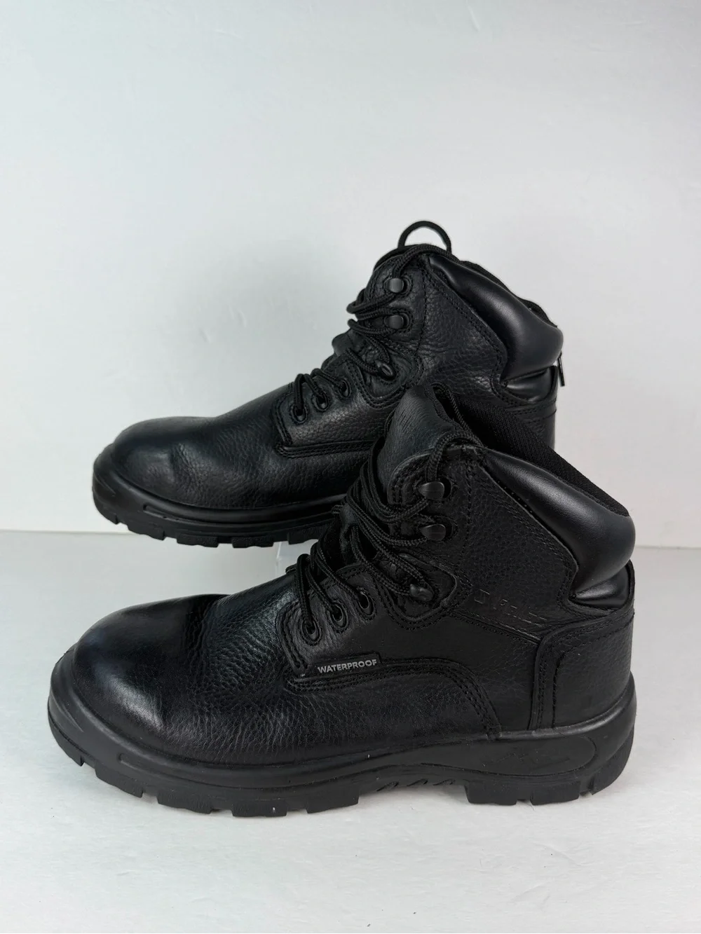 Genuine Grip S Fellas Poseidon Men’s 9 Waterproof Leather Work Hiker Boots Black